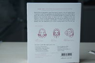 Ροζ Sade άσπρη κάρτα κιβωτίων εγγράφου συσκευάζοντας για την καλλυντική μάσκα κολλαγόνων Ginseng