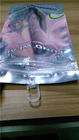 Προσαρμοσμένη σαφής σαφής στάση επάνω στις κενές τσάντες κλειδαριών φερμουάρ φύλλων αλουμινίου αργιλίου σακουλών