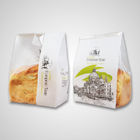 Άσπρη τσάντα εγγράφου της Kraft για το ψωμί/στάση επάνω στις σακούλες με Mylar και το σαφές παράθυρο