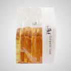 Άσπρη τσάντα εγγράφου της Kraft για το ψωμί/στάση επάνω στις σακούλες με Mylar και το σαφές παράθυρο