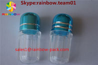 τα πλαστικά μπουκάλια χαπιών για τα εμπορευματοκιβώτια Dick πώλησης capsul διαμόρφωσαν εξαγωνική και οκτάγωνη μορφή εμπορευματοκιβωτίων καψών μπουκαλιών την μπλε