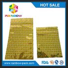 Χρυσή συσκευασία σακουλών φύλλων αλουμινίου Shinny μίνι/ερμητικώς σφραγισμένες Ziplock αλουμινίου τσάντες