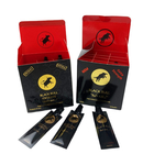 Χονδρική τιμή Λούξυ Κουτί μελιού και ταινίες συσκευασία Όλο το σετ ξύλινα χάπια μελιού χρυσό μαύρος ταύρος ανδρική βελτίωση