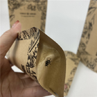 Προωθητικό Stand Up Pouch Τροφική Θερμική Σφραγίδα Τυπωμένη Βιοδιασπώμενη Τροφή Custom Kraft Paper Bag με Zipper
