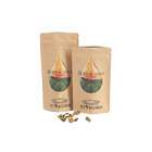 Ψηφιακή εκτύπωση Προσαρμοσμένο λογότυπο Λευκές σακούλες χαρτιού Kraft για μάνγκο σκόνη καρύδια ζωοτροφικά τρόφιμα βιοδιασπώμενα αντί μυρωδιάς χαρτί συσκευασία