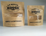 Σαφείς προσαρμοσμένες τσάντες εγγράφου μπροστινής πλευράς για τη σκόνη/την καραμέλα/τον καφέ