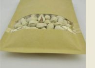 Τρεις δευτερεύουσες προσαρμοσμένες σφραγίδα τσάντες εγγράφου για τους σπόρους καρυδιών/τη σκόνη καφέ