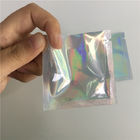 Η αυτοκόλλητη σακούλα φύλλων αλουμινίου που συσκευάζει τη μεταλλική ολογραφική ιριδίζουσα τσάντα αυτοκόλλητων ετικεττών ετικετών για εδώδιμο ακτινοβολεί/Shimmer