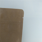 Δευτερεύουσα ανακυκλωμένη Gusset σακούλα επίπεδων κατώτατων σημείων Doypack τσαντών καφέ εγγράφου της Kraft φύλλων αλουμινίου αργιλίου