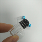 CP μίνι ρινοκέρων χαπιών ύφος οκταγώνων μπουκαλιών χαπιών εμπορευματοκιβωτίων σαφές πλαστικό με το μέταλλο ΚΑΠ