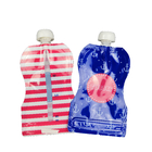 Επαναχρησιμοποιήσιμη σακούλα σωλήνων παιδικών τροφών που συσκευάζει το τοποθετημένο σε στρώματα υλικό χρώμα CMYK για τα ποτά