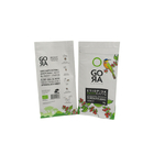 Βιοδιασπάσιμη πλαστική Ziplock συσκευασία καφέ επίπεδων κατώτατων σημείων φερμουάρ τσαντών Ε συσκευασίας τροφίμων