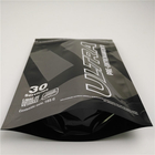 Στιλπνό μαύρο πλαστικό μόνιμο προσαρμοσμένο σακούλα λογότυπο Mylar φύλλων αλουμινίου αργιλίου
