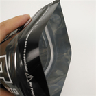 Στιλπνό μαύρο πλαστικό μόνιμο προσαρμοσμένο σακούλα λογότυπο Mylar φύλλων αλουμινίου αργιλίου