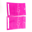 το ροζ τύπωσε την τρεις σφραγισμένη πλευρά σακούλα Mylar με το σαφές διαφανές παράθυρο για τη συσκευασία/το κόσμημα βραχιολιών