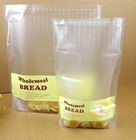 Κίτρινο διαφανές PE κρέμας/πλαστικές σακούλες της Νέας Υόρκης το /PET που συσκευάζουν το παράθυρο για τα τρόφιμα ψωμιού