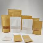 Η μόνη μόνιμη τσάντα εγγράφου Doypack Kraft για τα τρόφιμα τσιμπά το τσάι μπισκότων ξηρών καρπών