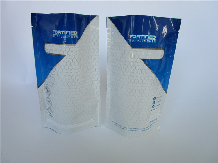Επαναχρησιμοποιήσιμη τσάντα συσκευασίας τροφίμων φερμουάρ διατροφής σκονών ορρού γάλακτος πρωτεϊνική