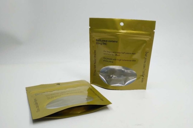 Πλαστικές σακούλες cOem που συσκευάζουν ψυχρή Gummy τσάντα τροφίμων κάνναβης 100% την οργανική βιομηχανική