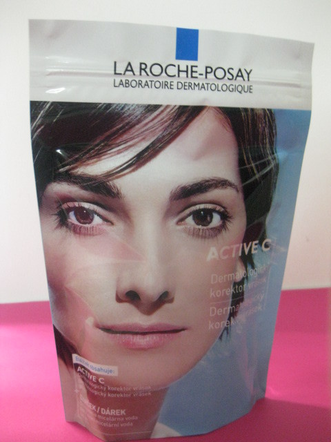 Καλλυντικές πλαστικές σακούλες εκτύπωσης που συσκευάζουν τη στάση επάνω για το La Roche Posay