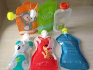 Ζωηρόχρωμη συσκευασία σακουλών σωλήνων παιδικών τροφών με το φερμουάρ Reclosable