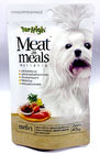 Η μεταλλίνη Whiet πλαστικές σακούλες σακουλών Ziplpock 45 γραμμαρίων που συσκευάζουν για τα τρόφιμα σκυλιών της Pet τοποθετεί σε σάκκο με το φερμουάρ