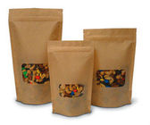 Λιανική, ευρέως χρησιμοποιημένος, η τσάντα εγγράφου του Κραφτ για τα τρόφιμα, τσιμπά τις τσάντες για τα καρύδια, μπισκότα, σοκολάτα