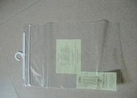 Πλαστικές σακούλες μπλουζών ενδυμασίας PE PVC που συσκευάζουν με το γάντζο και το γλιστρώντας φερμουάρ