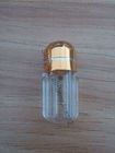 Επαναχρησιμοποιήσιμο πλαστικό χρυσό φύλων μπουκάλι ιατρικής χαπιών μικρό, μπουκάλια χαπιών ζώνης Exten