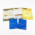 Βιοδιασπάσιμα φύλλων αλουμινίου της Kraft καλλυντικά δείγματα τρία τσαντών σακουλιών εγγράφου κενά σφραγισμένη πλευρά τσάντα