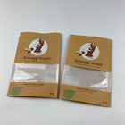 Ανακυκλωμένη προσαρμοσμένη Resealable στάση επάνω στις καφετιές τσάντες εγγράφου της Kraft τροφίμων της Pet σακουλών
