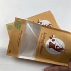 Ανακυκλωμένη προσαρμοσμένη Resealable στάση επάνω στις καφετιές τσάντες εγγράφου της Kraft τροφίμων της Pet σακουλών