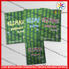 Ziplock θυμιάματος ποτ πουρί βοτανικές μίνι τσάντες/πλαστικές τσάντες φερμουάρ σε πράσινο