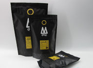 12 oz συνήθειας εκτύπωσης συσκευάζοντας τσάντα σακουλών φύλλων αλουμινίου καφέ μεταλλινών μαύρη με τη βαλβίδα/το φερμουάρ