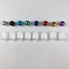 Χρωματιστά πλαστικά μπουκάλια για χάπια Μεταλλικό κάλυμμα Κεψούλα Περιέκτη χαρακτικό Εργατεχνικό υλικό ABS