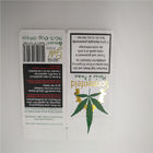 Άσπρες προσαρμοσμένες CBD τσάντες εγγράφου φύλλων Hotstamped, συσκευασία εγγράφου της Kraft για τα φύλλα καπνών CBD