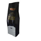 Ziplock επίπεδων κατώτατων σημείων φραγμών συνήθειας 250g 500g 1kg τετραγωνική συσκευάζοντας τσάντα φασολιών καφέ