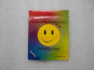 Πλαστικές τσάντες φερμουάρ βαθμού τροφίμων 8 χρώματα για το προϊόν 46 CBD * 33 * 30cm