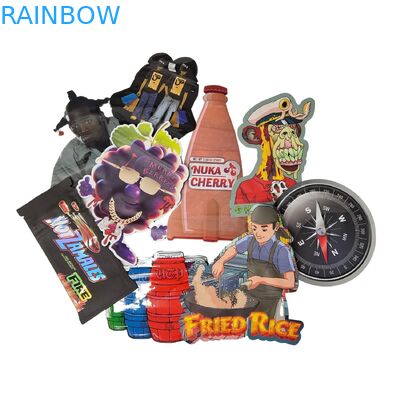 Τρώσιμα 3.5g Mylar Bags Ziplock Ειδικό σχήμα Γλυκά βότανα Biscuit Gummy Packaging