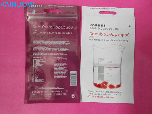 Προσαρμοσμένη επίπεδη καλλυντική συσκευάζοντας τσάντα με τη PET/Al/PE, OPP/Al/PE