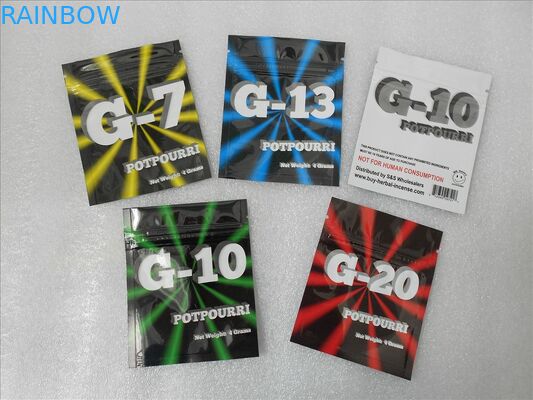 PET/συσκευάζοντας τσάντα θυμιάματος VMPET/PE βοτανική με την εκτύπωση CMRK ή Pantone