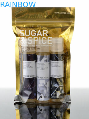 Ανακυκλώστε τις συσκευάζοντας τσαντών φύλλων αλουμινίου, σαφείς μπροστινές και πίσω τσάντες τροφίμων Mylar φερμουάρ φύλλων αλουμινίου