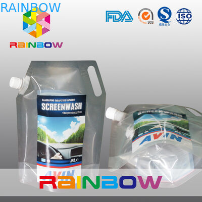 3L η απόδειξη νερού διαφανής ή η στάση εκτύπωσης ρίχνει επάνω την υγρή τσάντα μπουκαλιών σακουλών