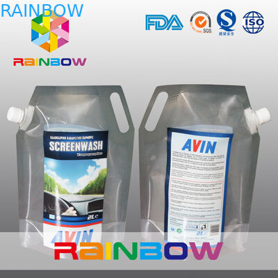 3L η απόδειξη νερού διαφανής ή η στάση εκτύπωσης ρίχνει επάνω την υγρή τσάντα μπουκαλιών σακουλών