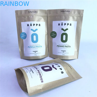 Συνήθειας Pirnted βιοδιασπάσιμες τσάντες εγγράφου PLA της Kraft τσαντών τσαντών φιλικές προς το περιβάλλον