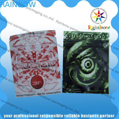 Πλαστικές σακούλες φύλλων αλουμινίου αργιλίου που συσκευάζουν με την τρεις-πλευρά που σφραγίζεται