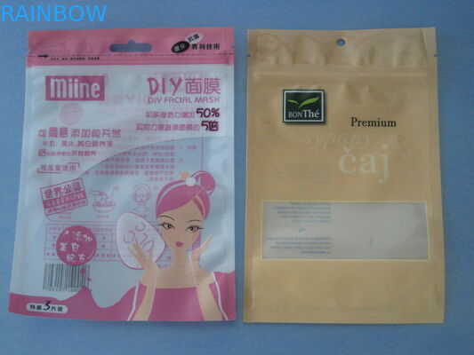 Καλλυντική συσκευάζοντας τσάντα Bpa φύλλων αλουμινίου αργιλίου ελεύθερο με την κλειδαριά φερμουάρ