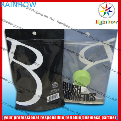 Ziplock πλαστική συσκευάζοντας τσάντα Comestic με κατώτατο Gusset για το λοσιόν