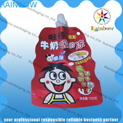 Η πλαστική στάση ρίχνει επάνω τη συσκευασία σακουλών βιοδιασπάσιμη για το γάλα