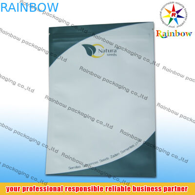 Τυπωμένες συνήθεια Ziplock τσάντες τσαγιού που συσκευάζουν σφραγισμένο το πλευρά φύλλο αλουμινίου αργιλίου